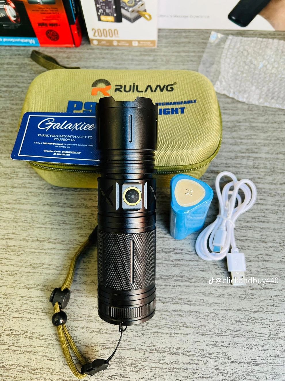 🔦 P90 High Power Rechargeable Flashlight — Raat Ko Din Bana Do!