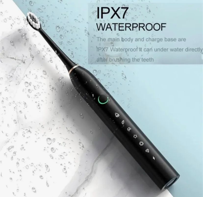 SmilePro Sonic Electric Toothbrush | IPX7 Waterproof | 6 Cleaning Modes