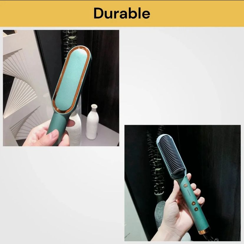 GlowSmooth Hair Straightener Brush 💇‍♀️ | Silky Straight Baal — Sirf 5 Minute Mein!