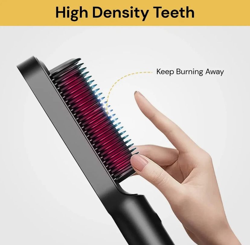 GlowSmooth Hair Straightener Brush 💇‍♀️ | Silky Straight Baal — Sirf 5 Minute Mein!