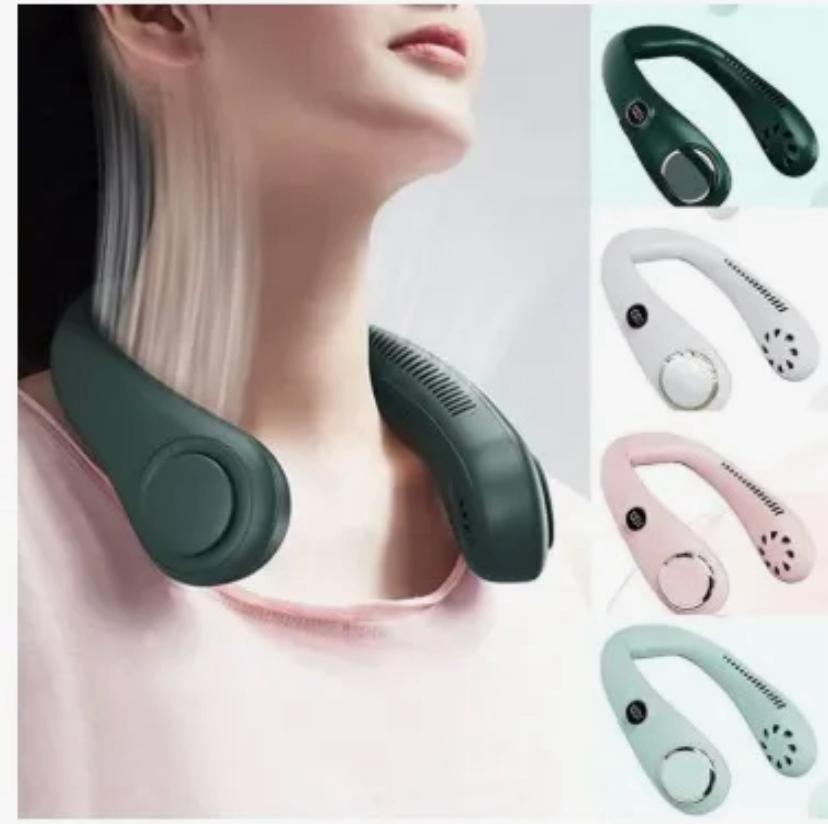 Bladeless Neck Fan – Hands-Free Portable Cooler