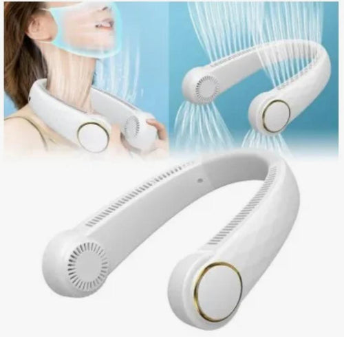 Bladeless Neck Fan – Hands-Free Portable Cooler