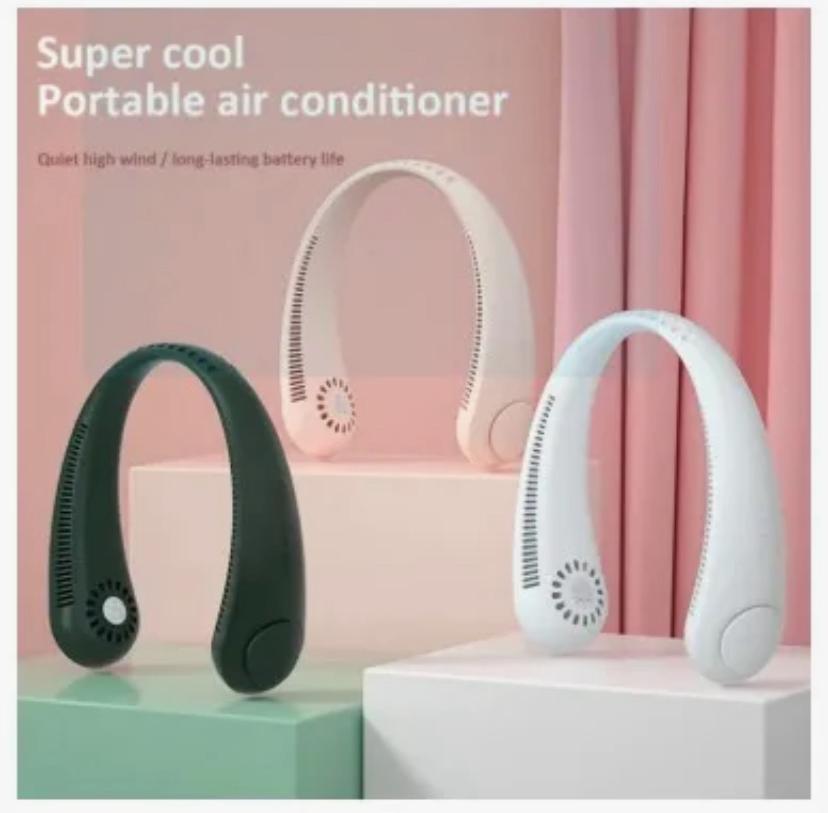 Bladeless Neck Fan – Hands-Free Portable Cooler