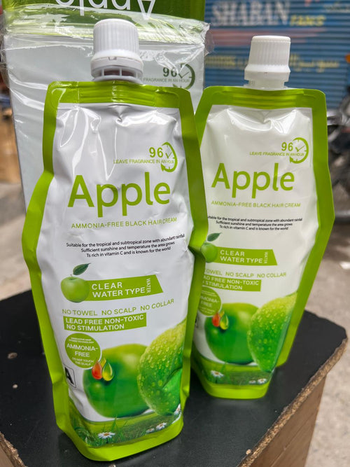 Apple Ammonia-Free Black Hair Cream – No Towel, No Scalp, No Collar | Free Delivery