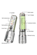 MULTI FUNCTIONAL RECHARGEABLE LED FLASH LIGHT