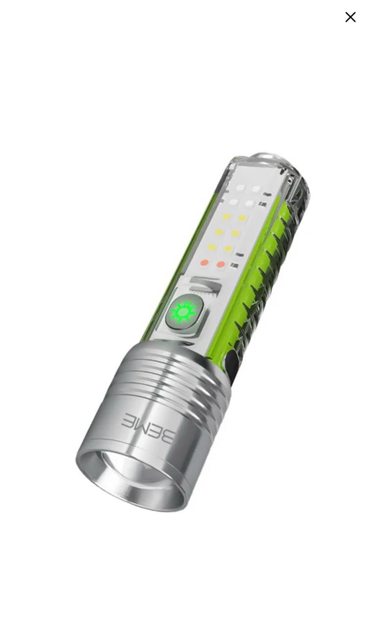 MULTI FUNCTIONAL RECHARGEABLE LED FLASH LIGHT
