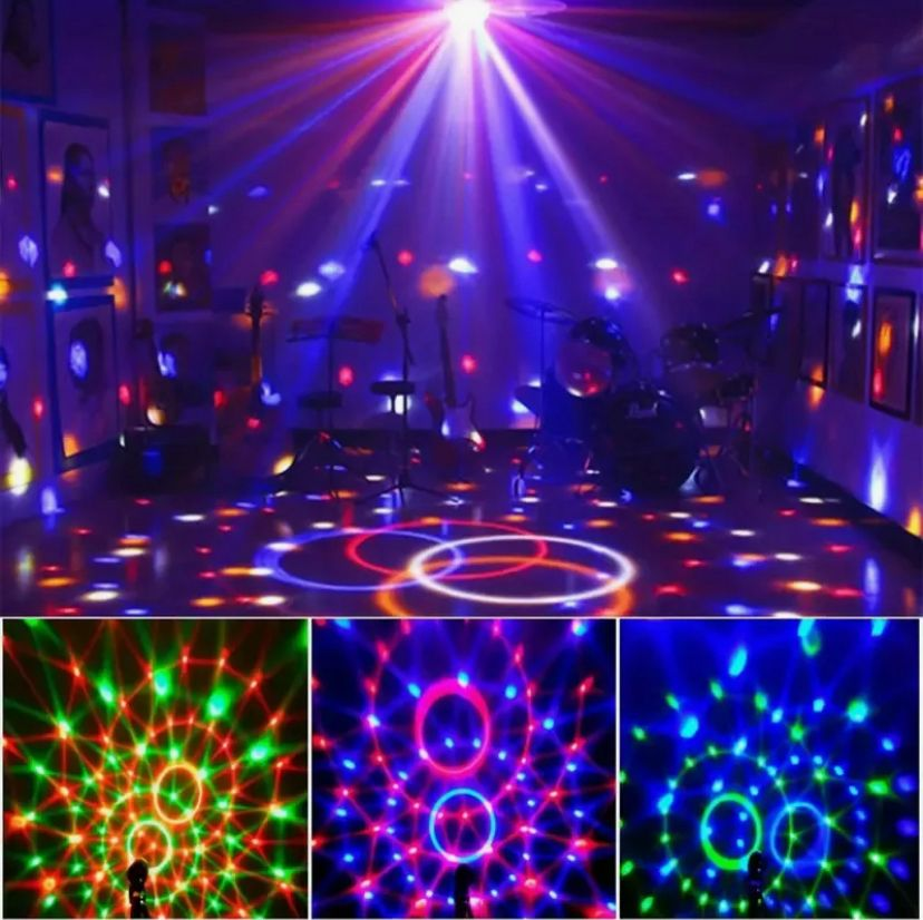 Magic RGB Disco Ball Light – 7 Color LED Party Projector for Home & Events