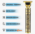 Dragon T9 Pro Trimmer 🐉 | Metal Body | USB Rechargeable
